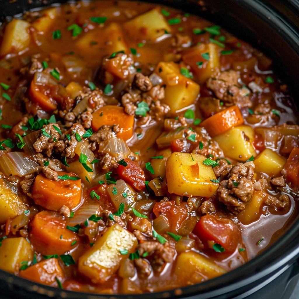 Slow Cooker Poor Man’s Stew