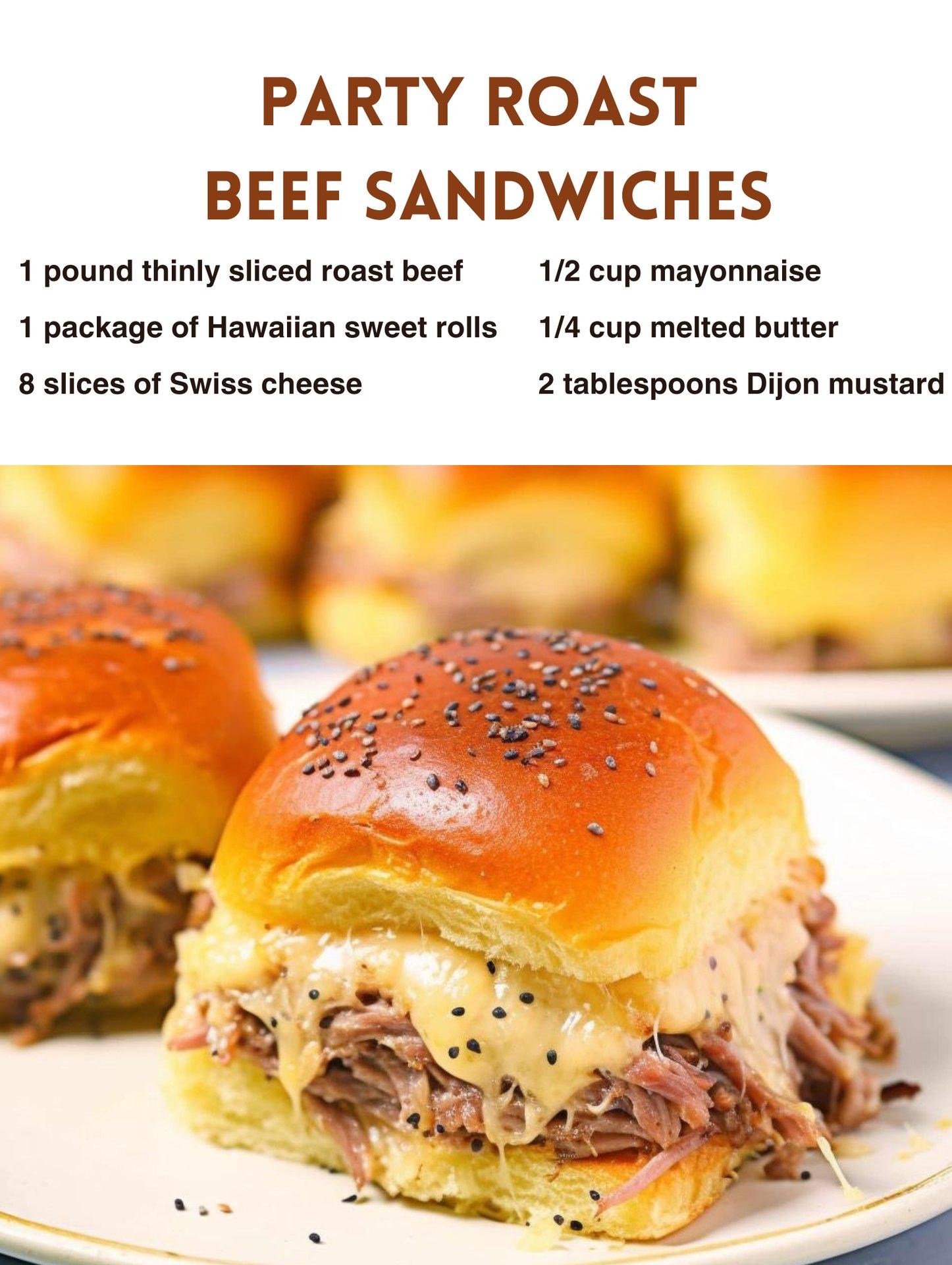 Party Roast Beef Sandwiches