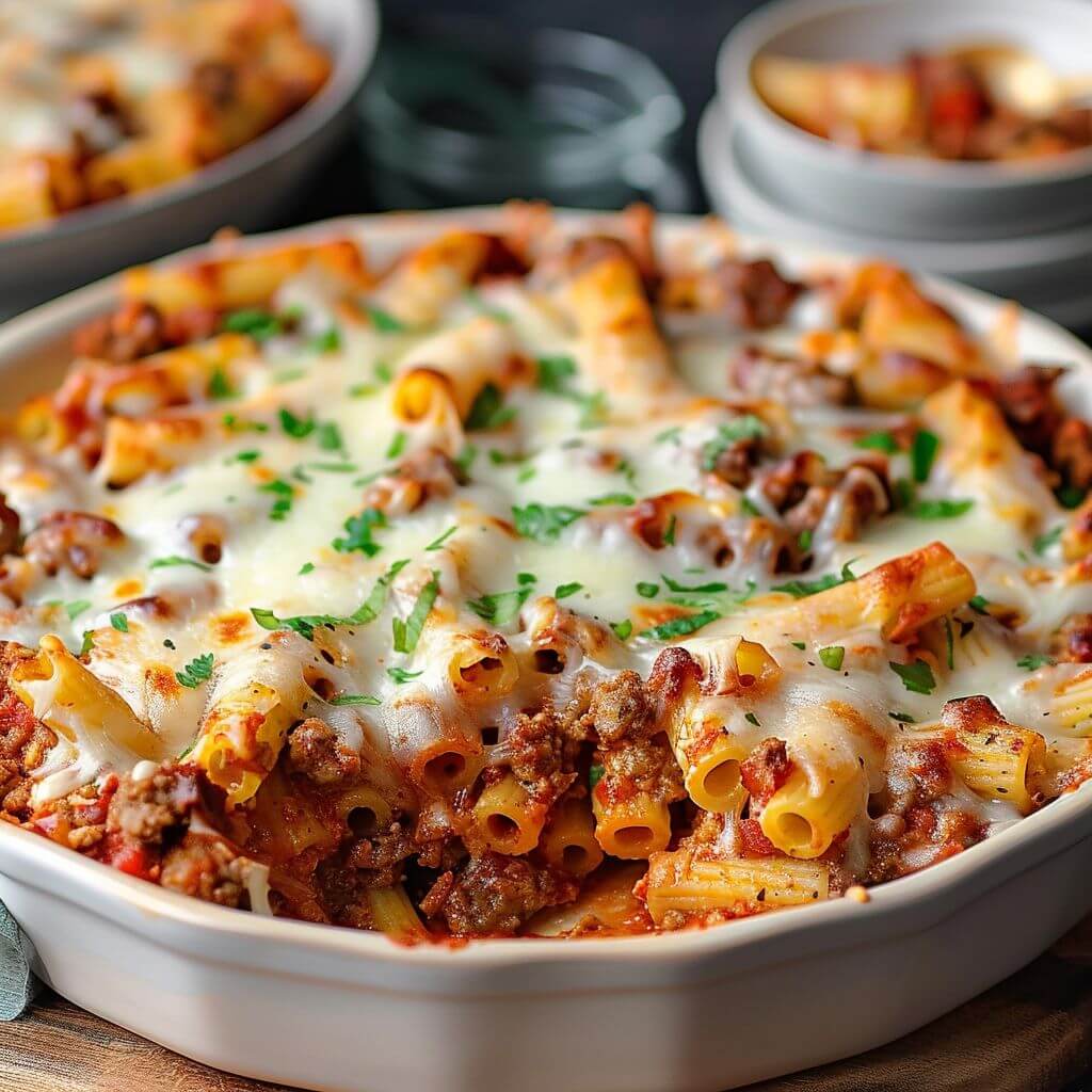 Baked Ziti with Italian Sausage Casserole