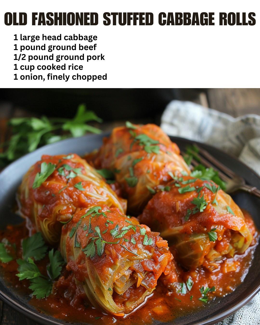 Old Fashioned Stuffed Cabbage Rolls