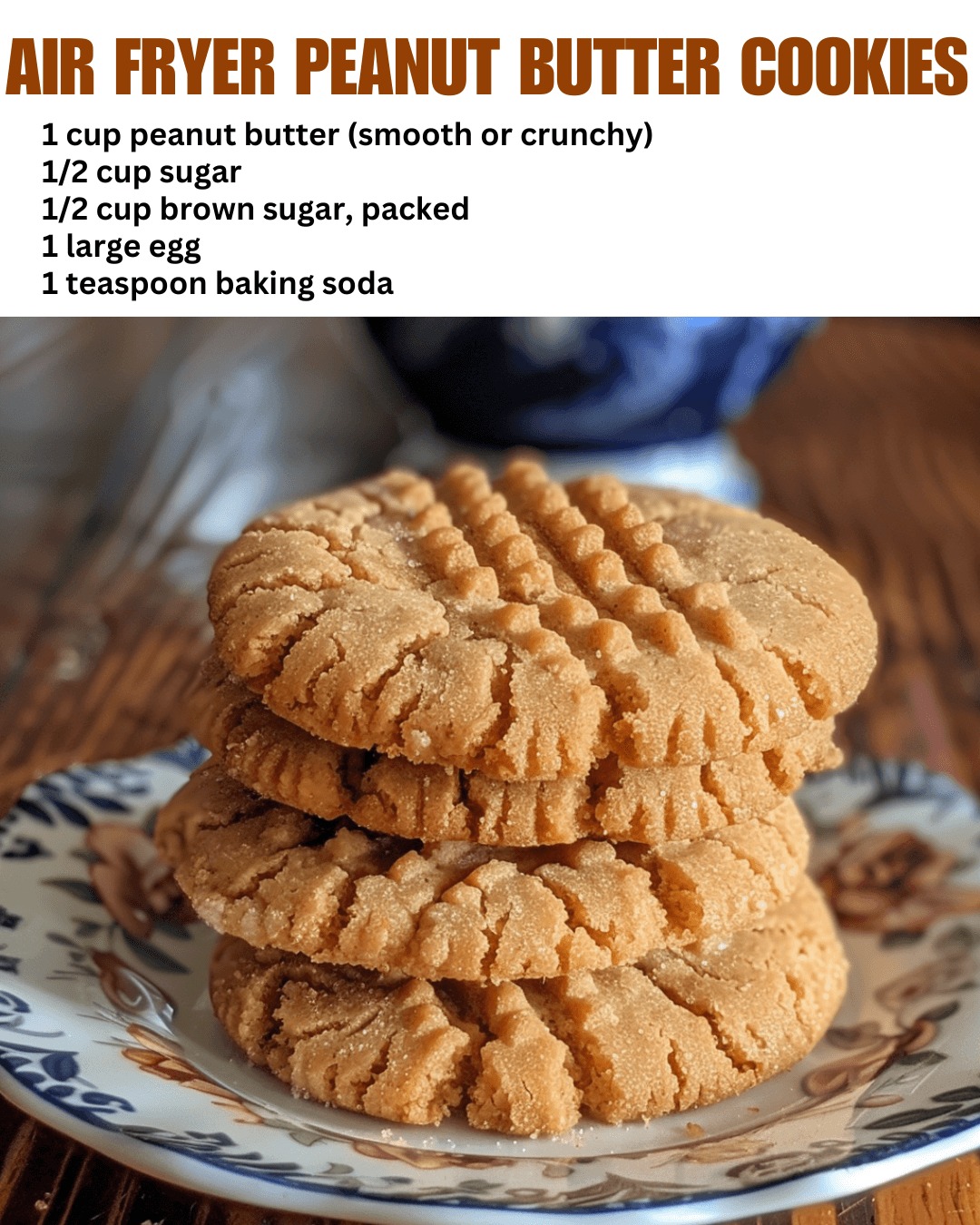 Air Fryer Peanut Butter Cookies