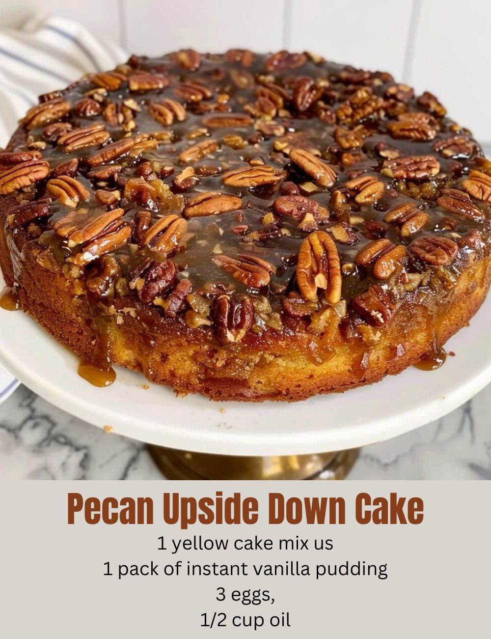 Pecan Upside Down Cake