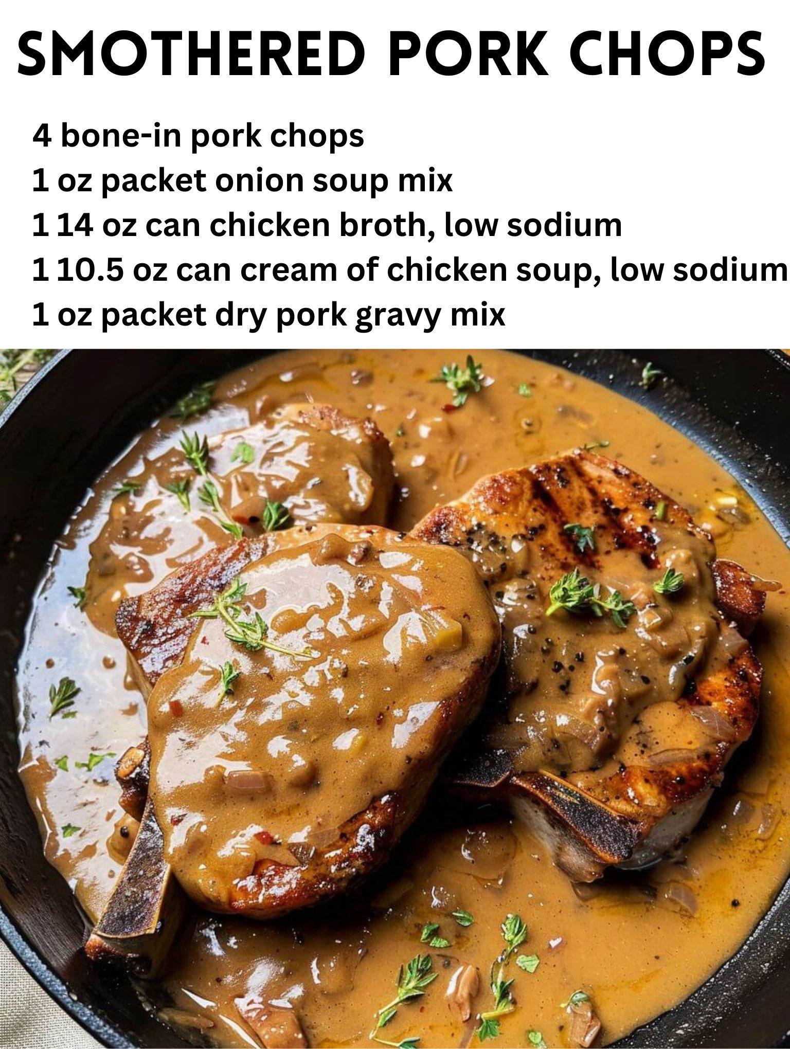 Smothered Pork Chops Recipe