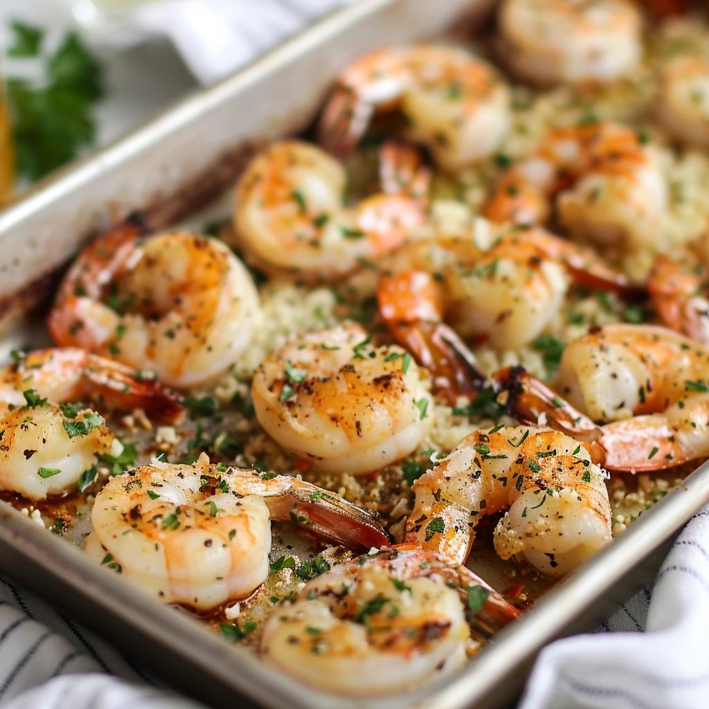 Garlic Parmesan Roasted Shrimp