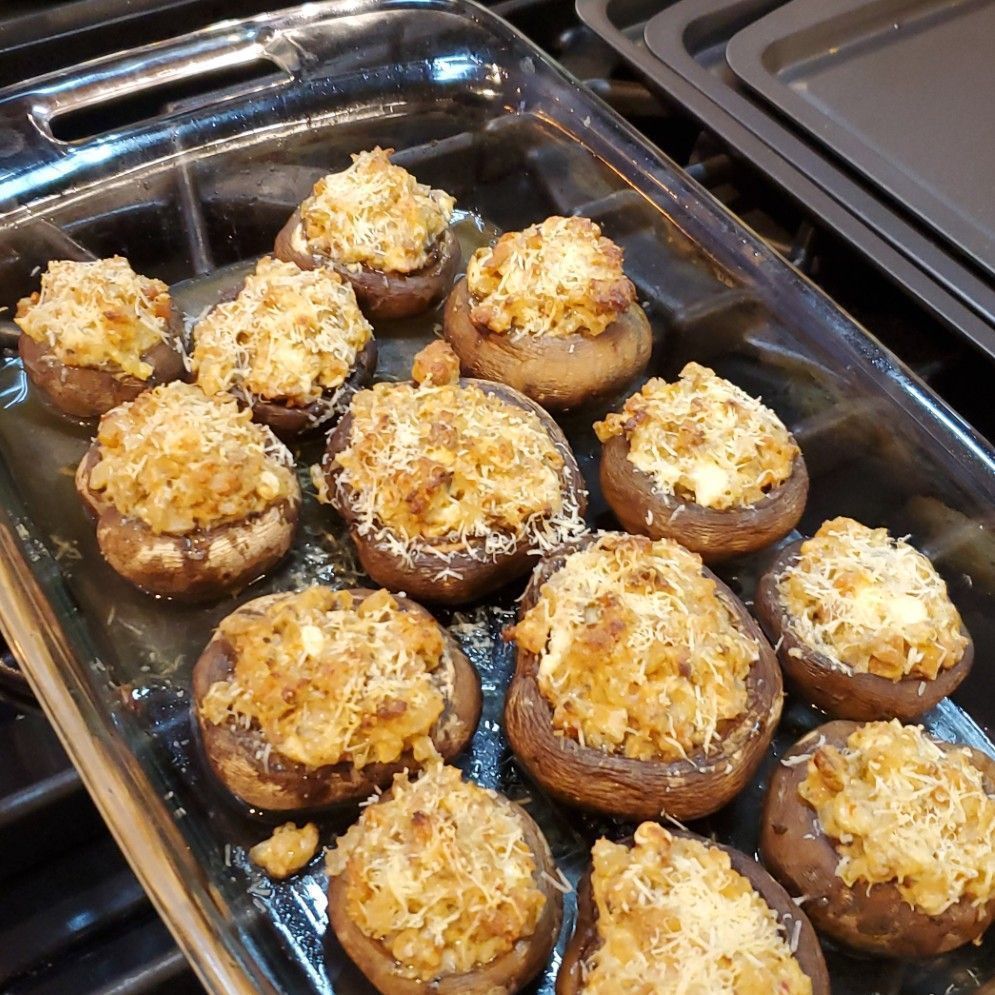 CRAB STUFFED MUSHROOMS