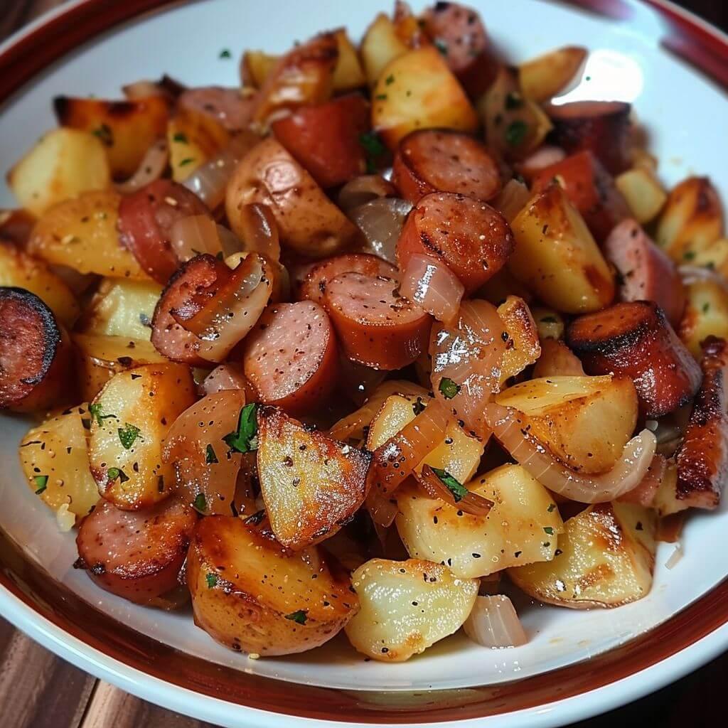 Fried Potatoes Onions & Smoked Polish Sausage