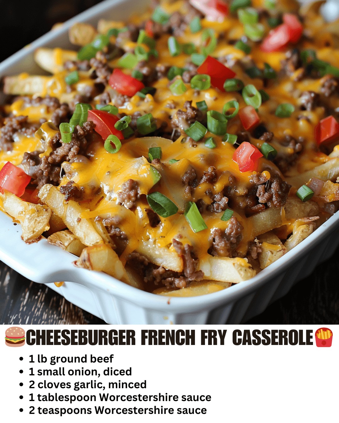 Cheeseburger French Fry Casserole