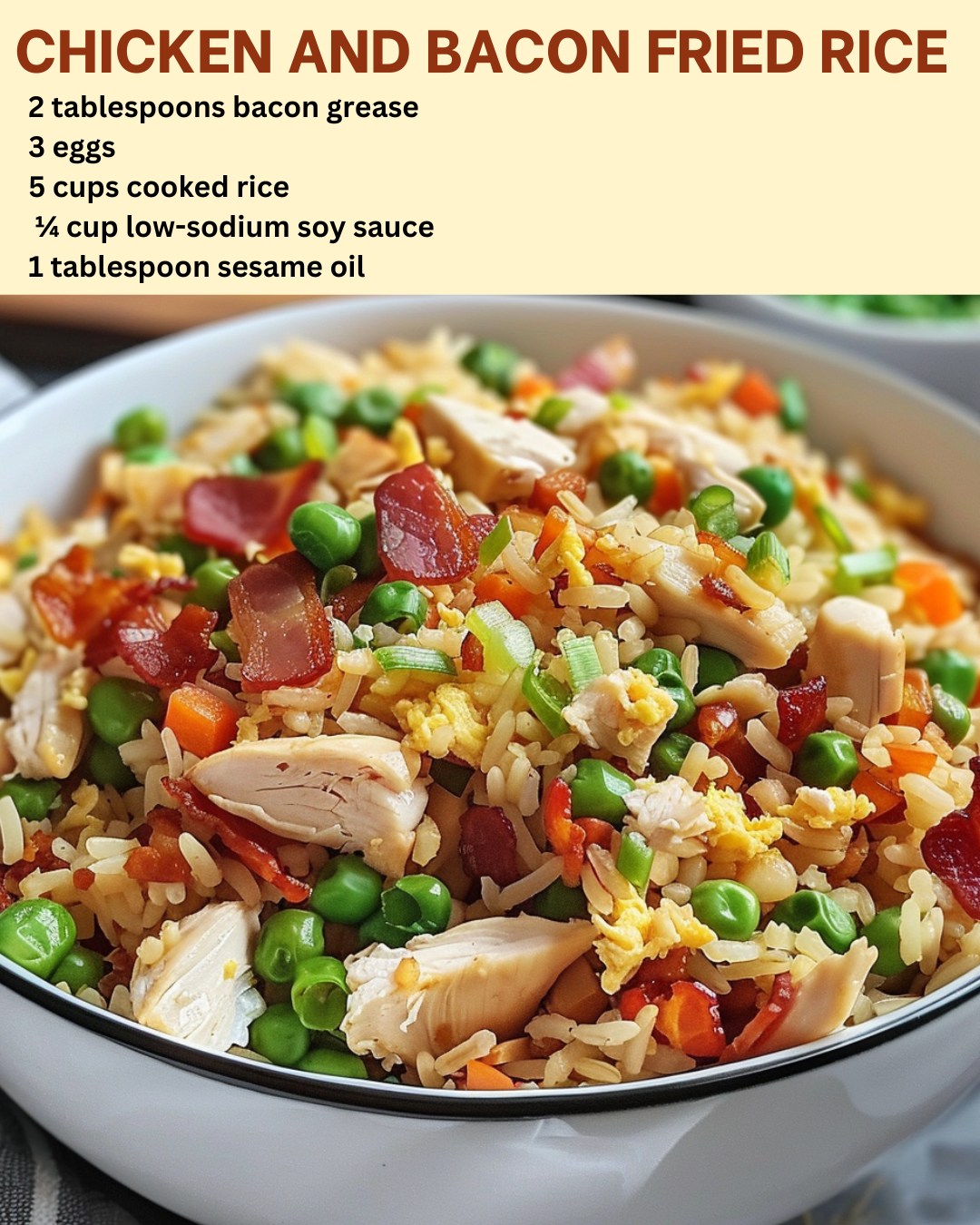 Chicken & Bacon Fried Rice