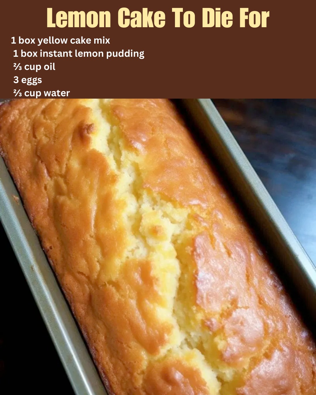 Lemon Cake To Die For