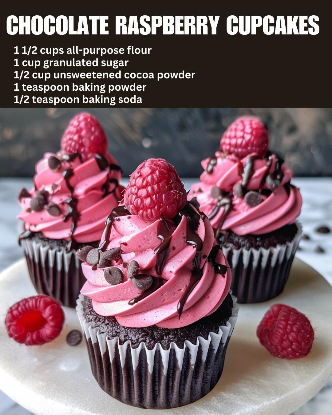 Chocolate Raspberry Cupcakes