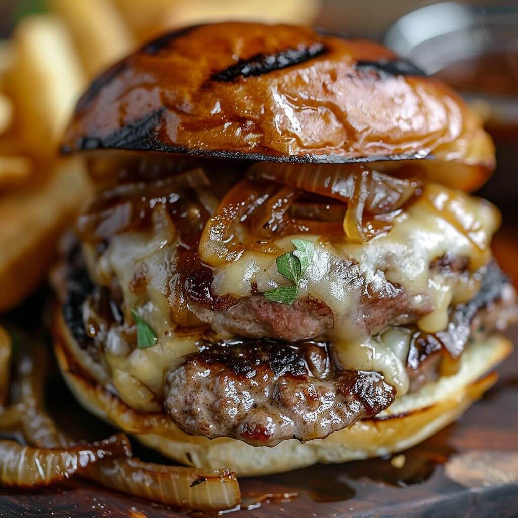 French Onion Soup Burgers