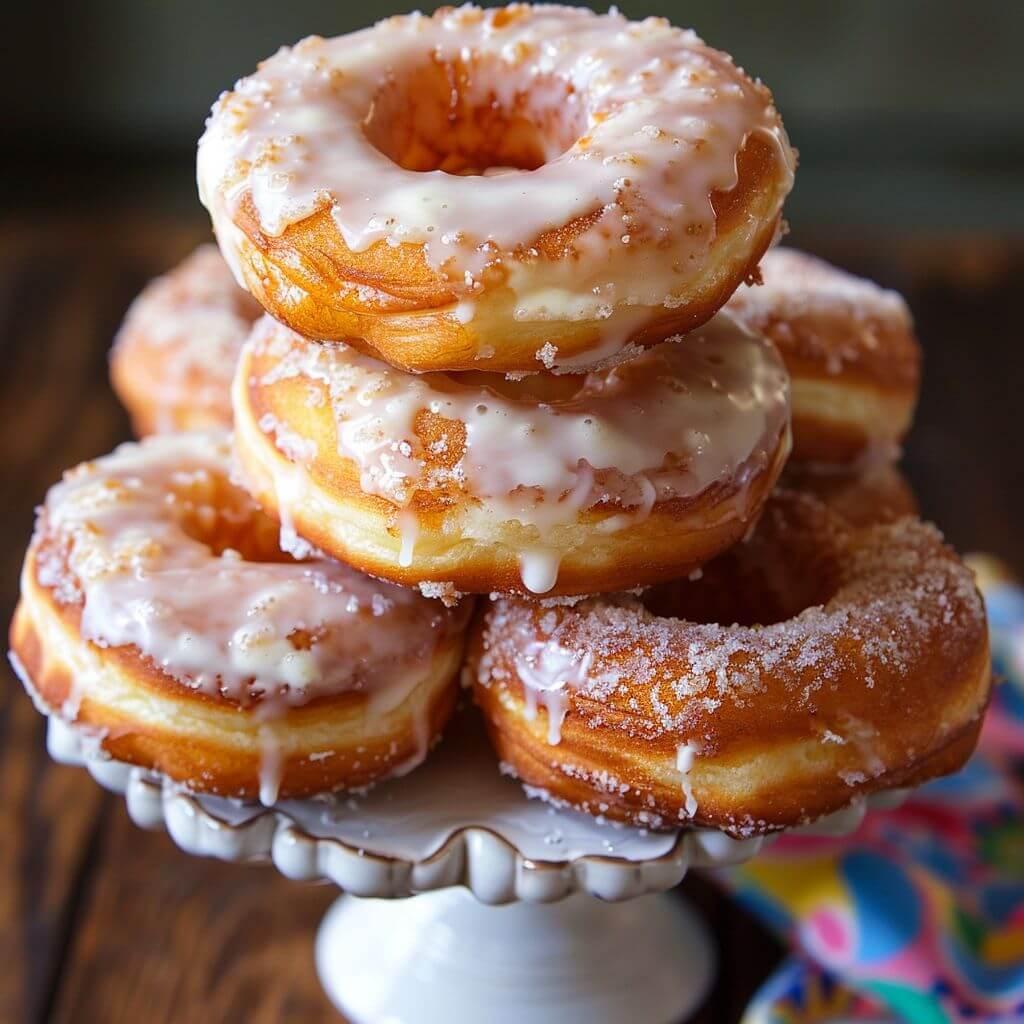 Old Fashioned Sour Cream Cake Donuts