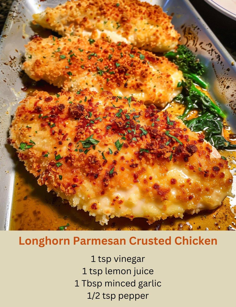 Longhorn Parmesan Crusted Chicken