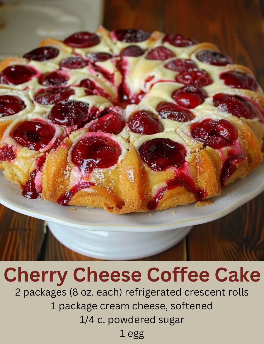 Cherry Cheese Coffee Cake