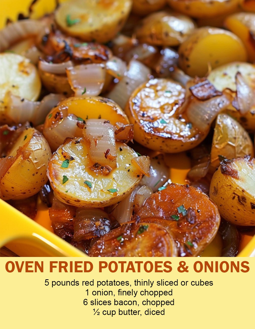 OVEN FRIED POTATOES & ONIONS RECIPE