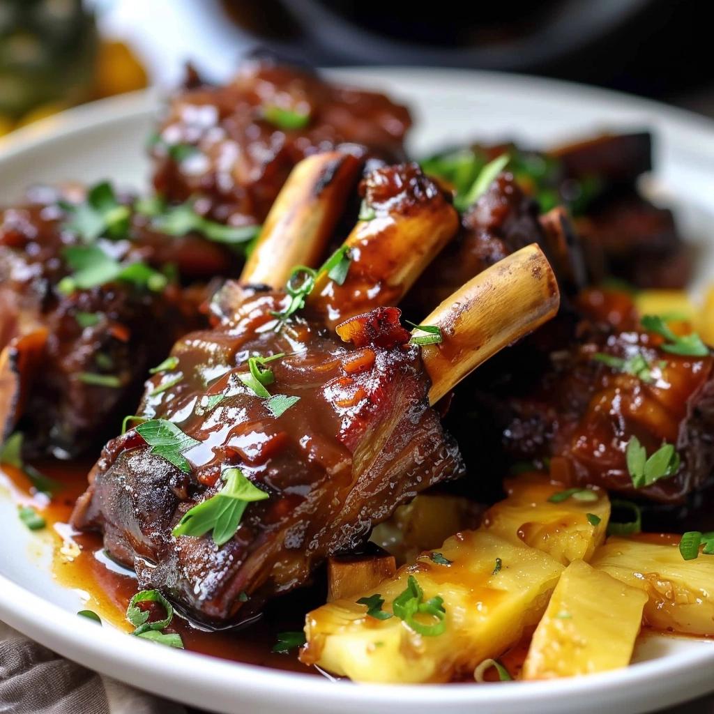 Slow Cooker Hawaiian Ribs