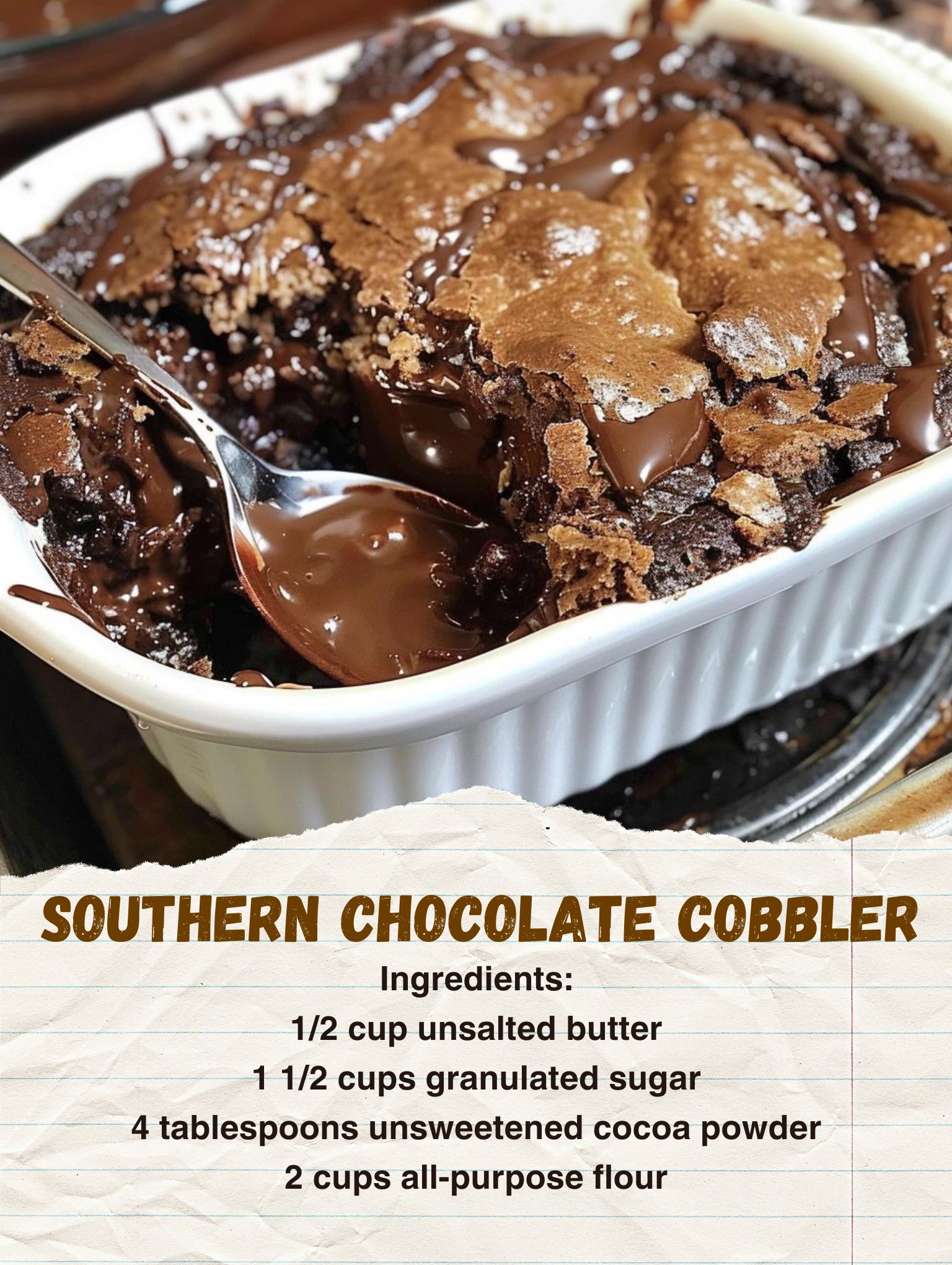 Southern Chocolate Cobbler