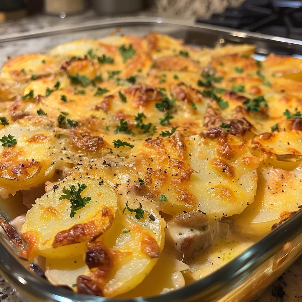 Pork Chop Potato Casserole