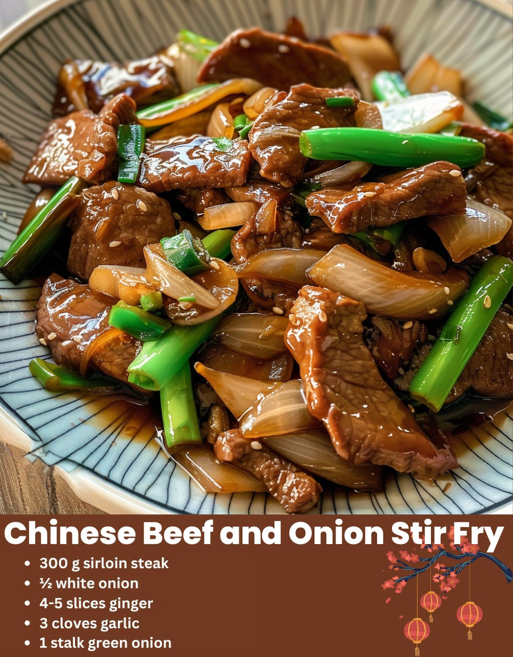 Chinese Beef and Onion Stir Fry