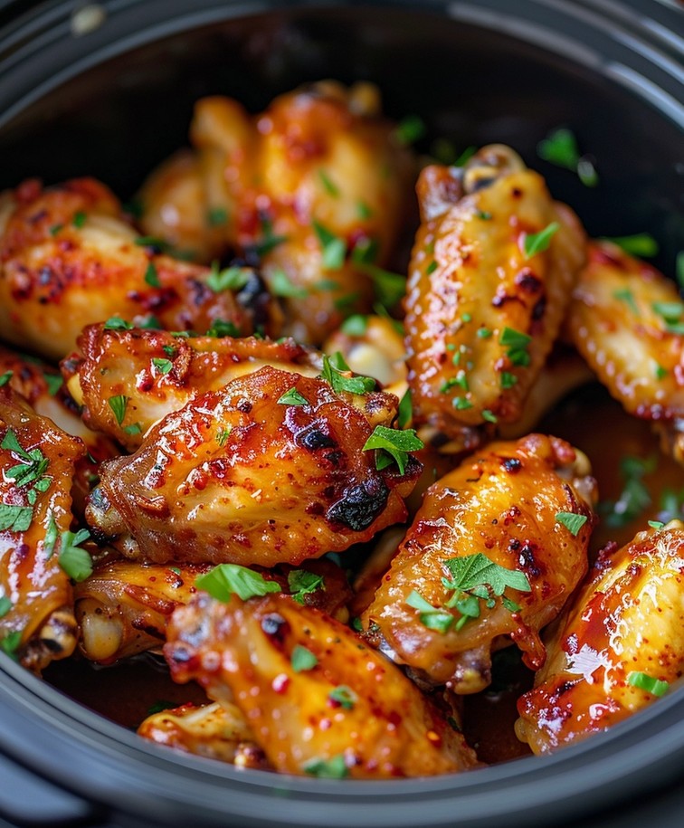 3-Ingredient Slow Cooker Chicken Wings