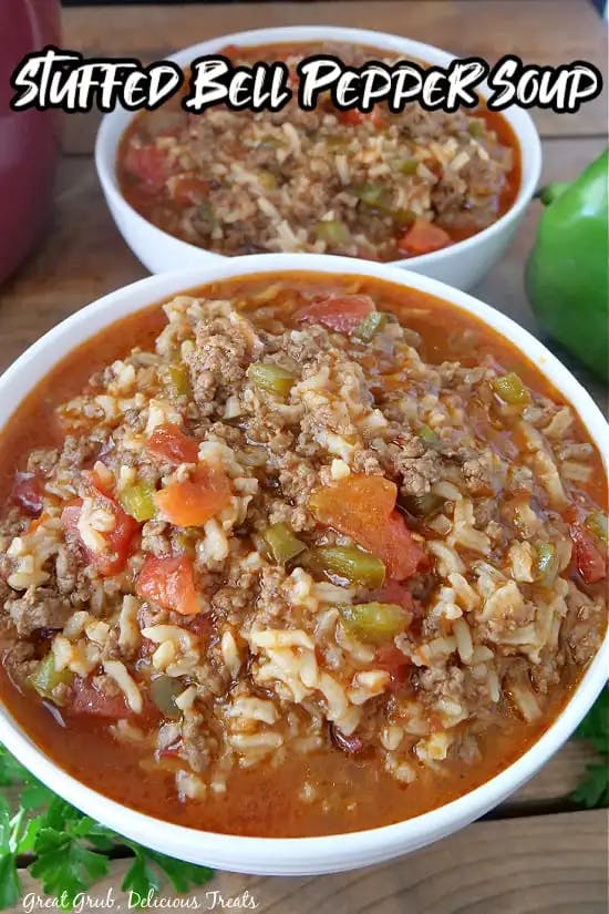 STUFFED BELL PEPPER SOUP