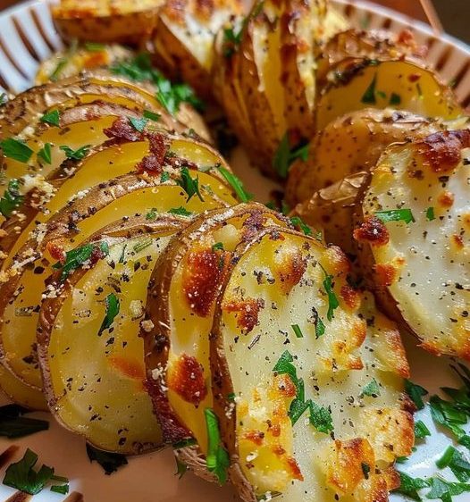 SLICED BAKED POTATOES