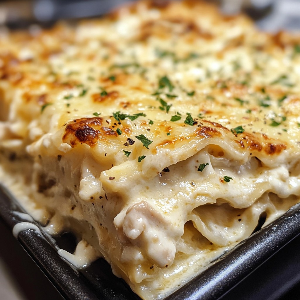 Chicken Alfredo Lasagna