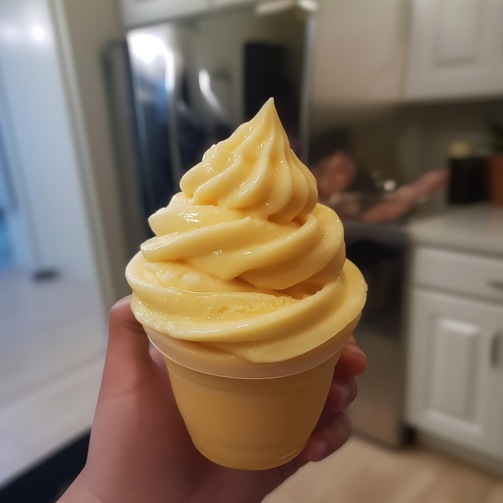 Pineapple Soft Serve Ice Cream