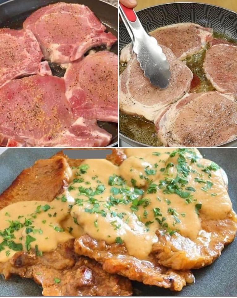 Pork Chops in Onion Sauce