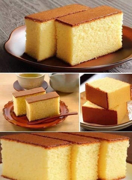 Condensed Milk Castella Cake