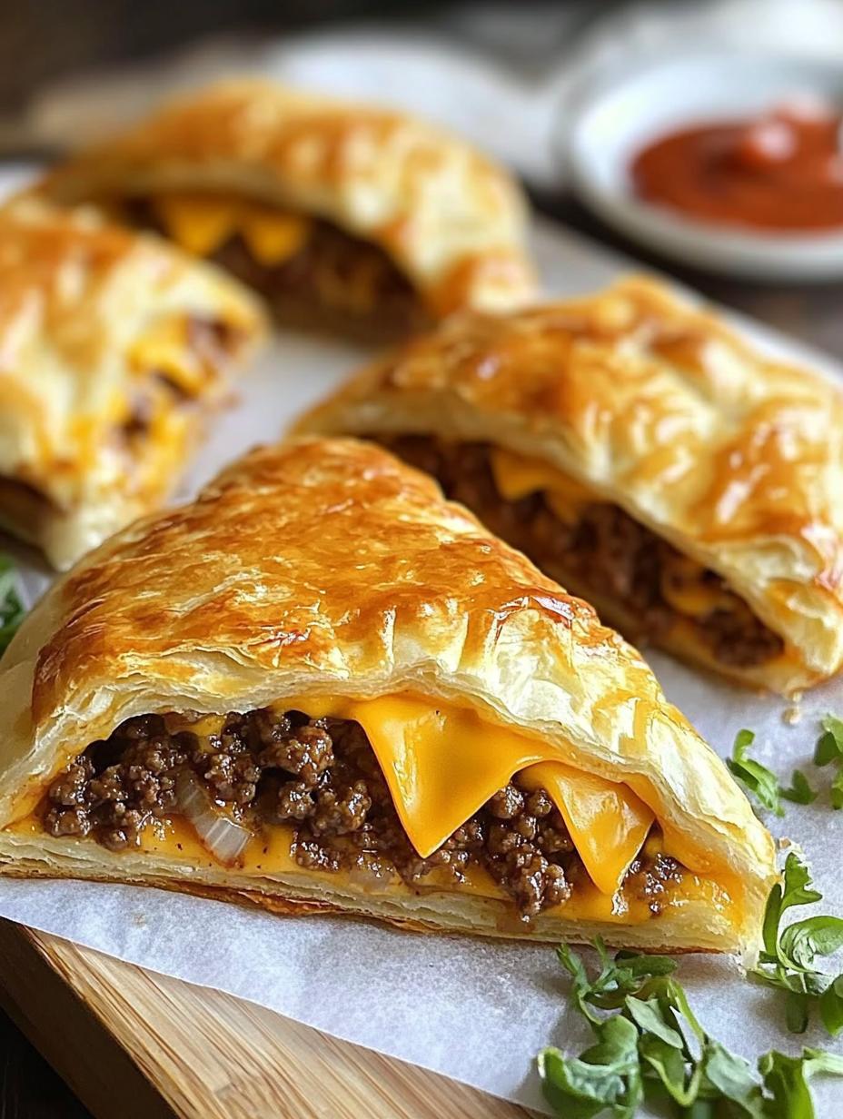 Homemade Cheeseburger Pockets