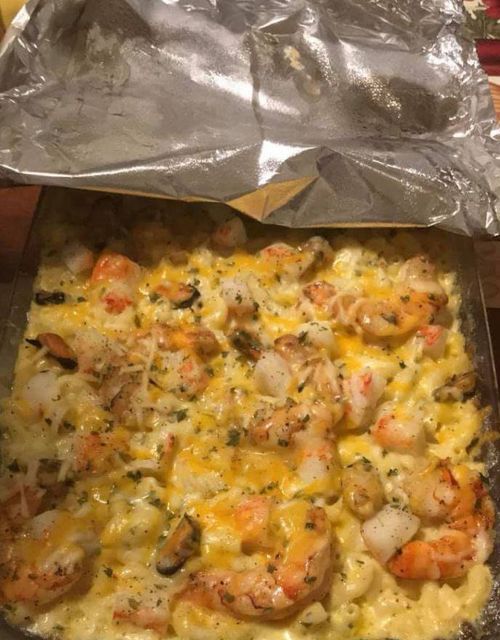 Seafood Mac and Cheese