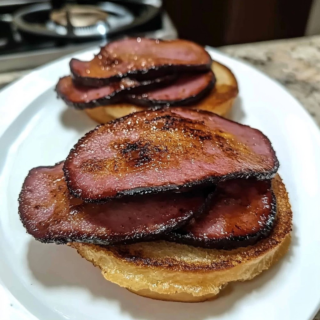 Fried Bologna Sandwiches