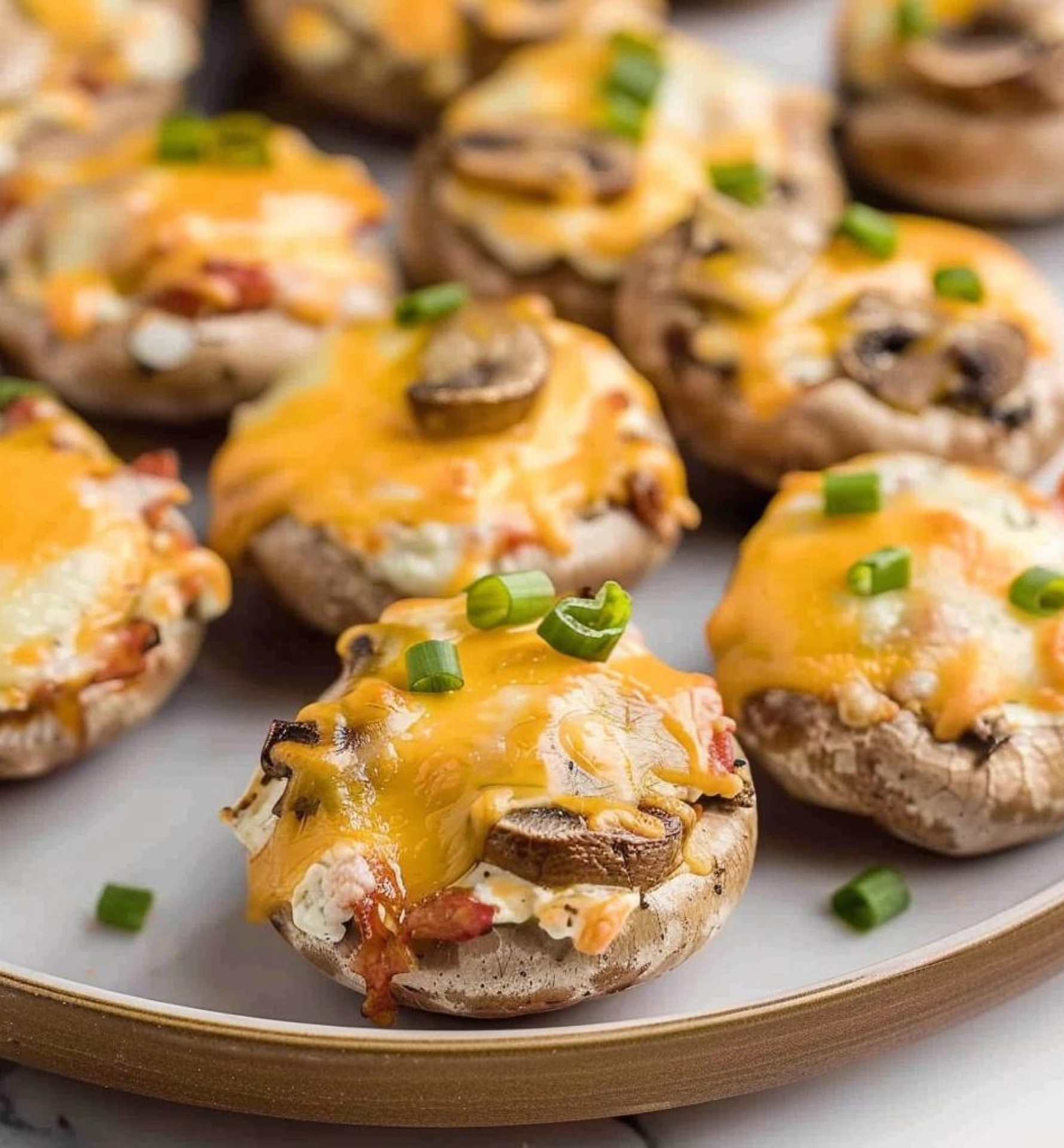 Jalapeno Popper Mushrooms