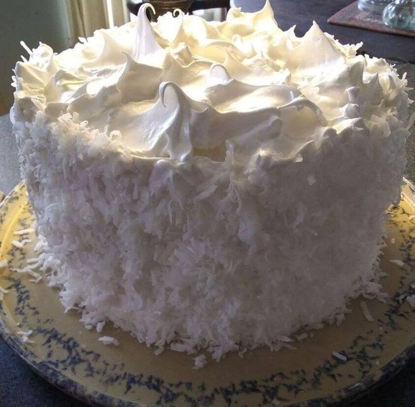 COCONUT CAKE WITH 7-MINUTE FROSTING