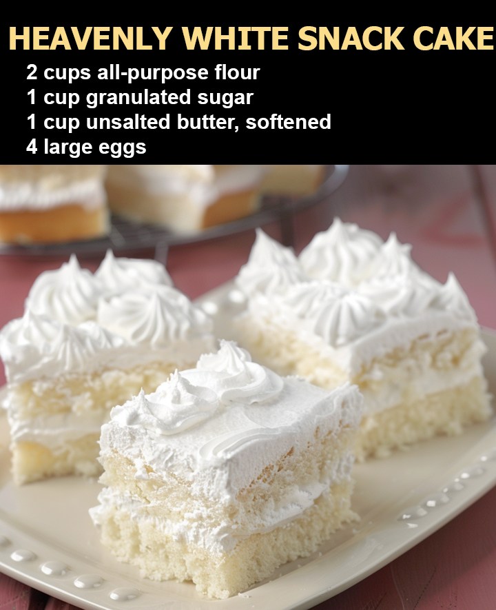 HEAVENLY WHITE SNACK CAKE