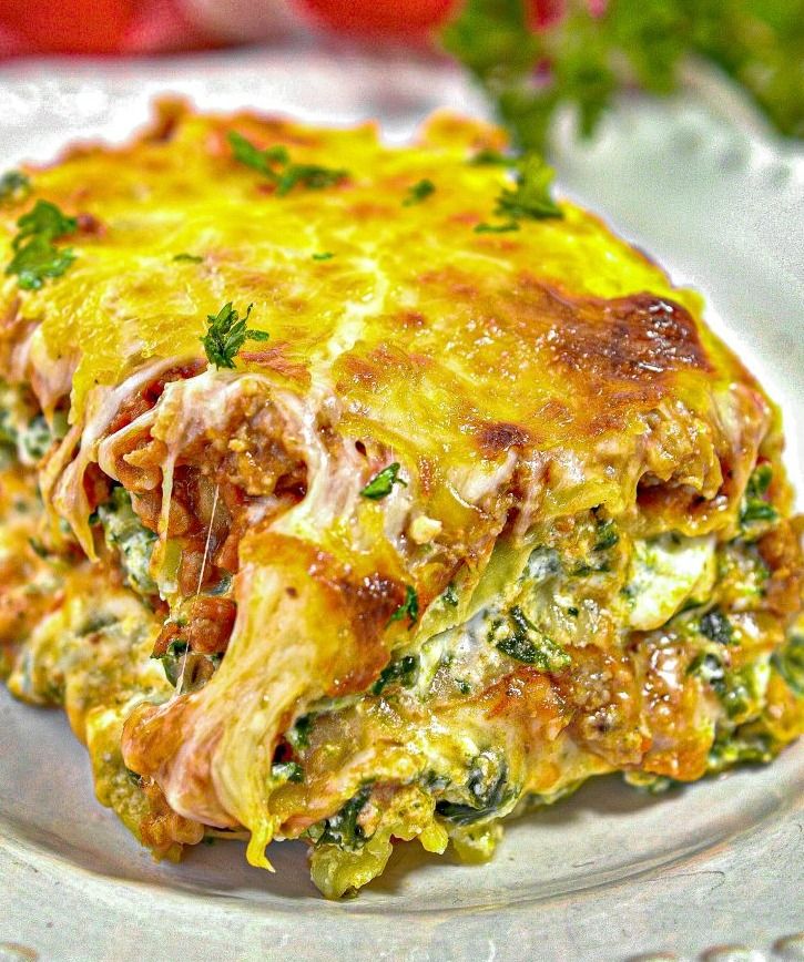 Four Cheese Beef Lasagna