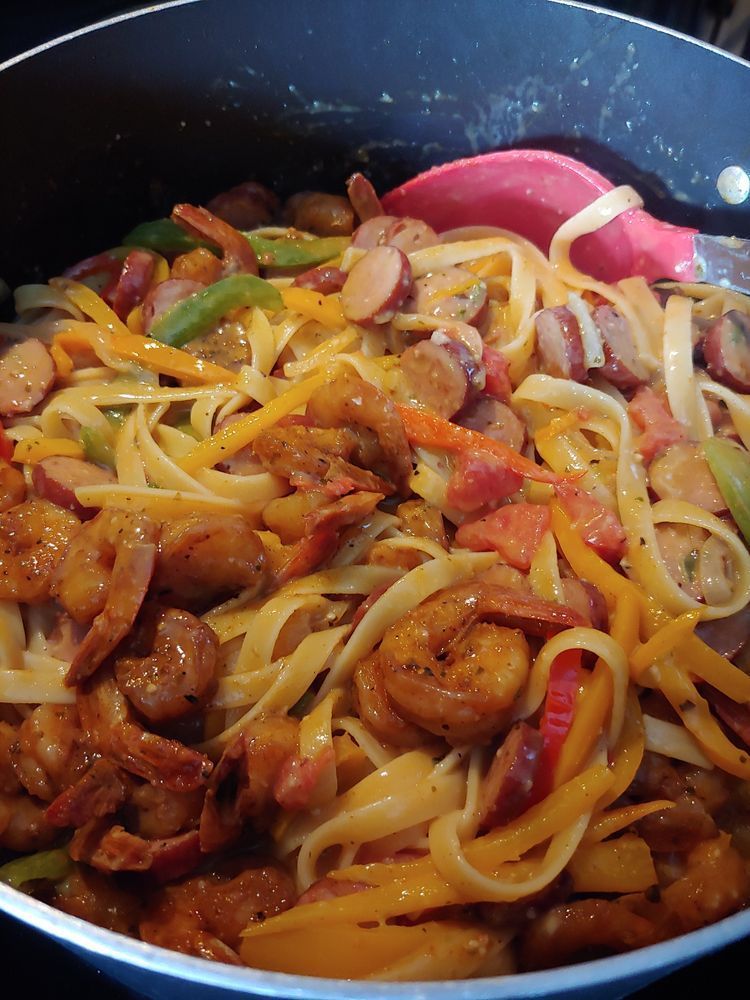 Cajun Shrimp Sausage Skillet