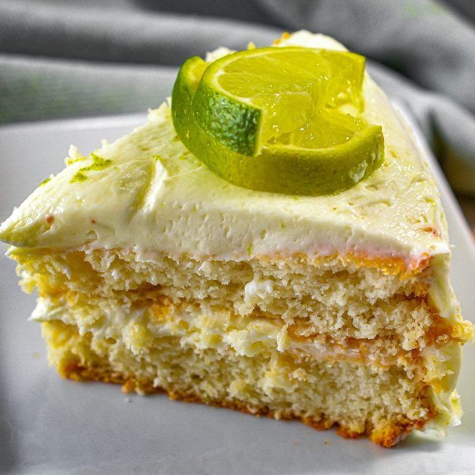 Margarita Cake with Key Lime Cream Cheese Frosting