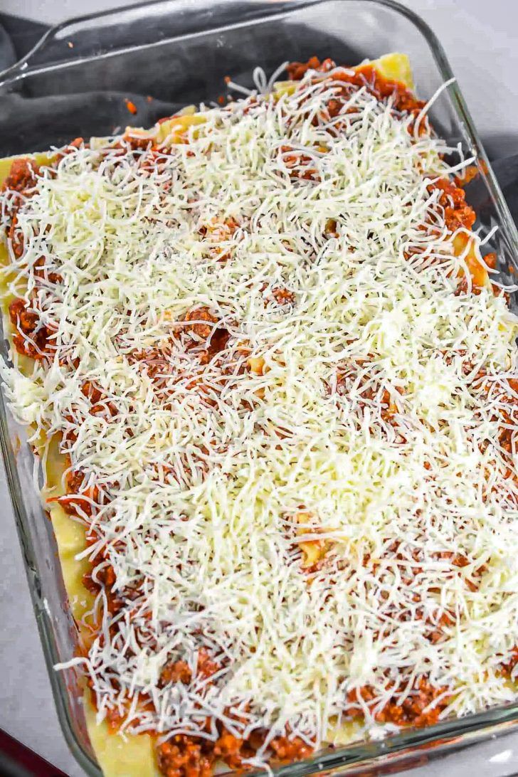 Three Cheese Beef Lasagna