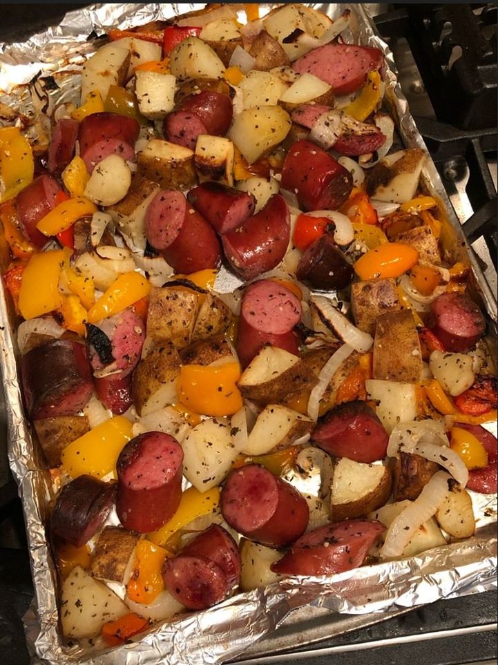 Oven Roasted Sausage and Potatoes