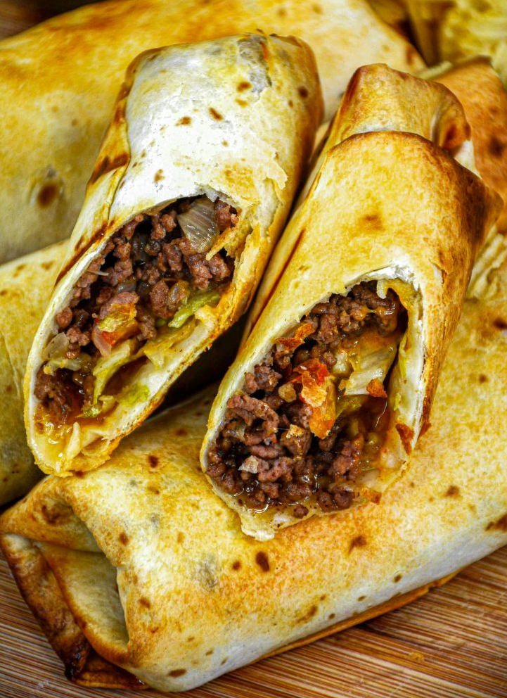 Grilled Cheeseburger Wraps