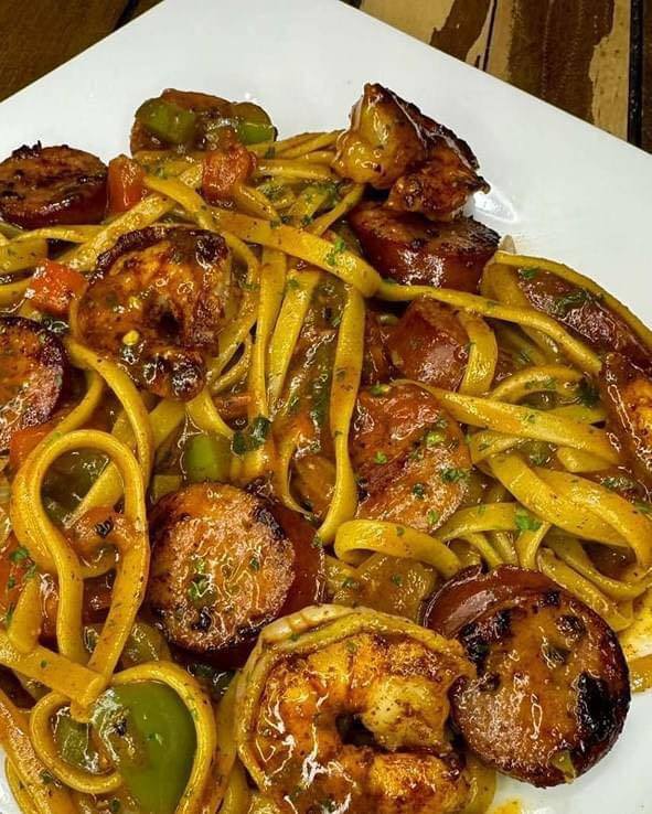 Cajun Shrimp & Sausage Pasta