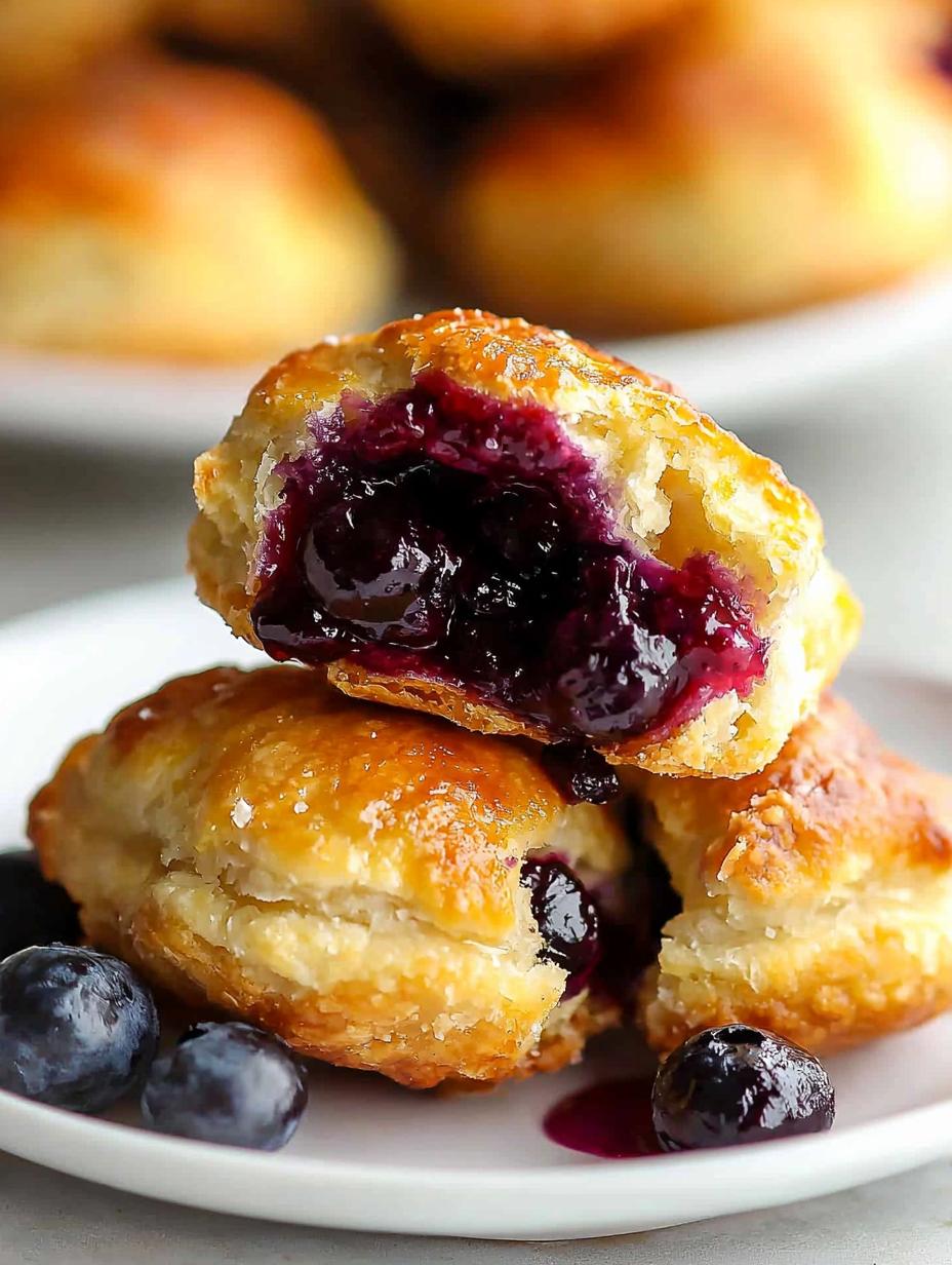 4 Ingredient Blueberry Pie Bombs