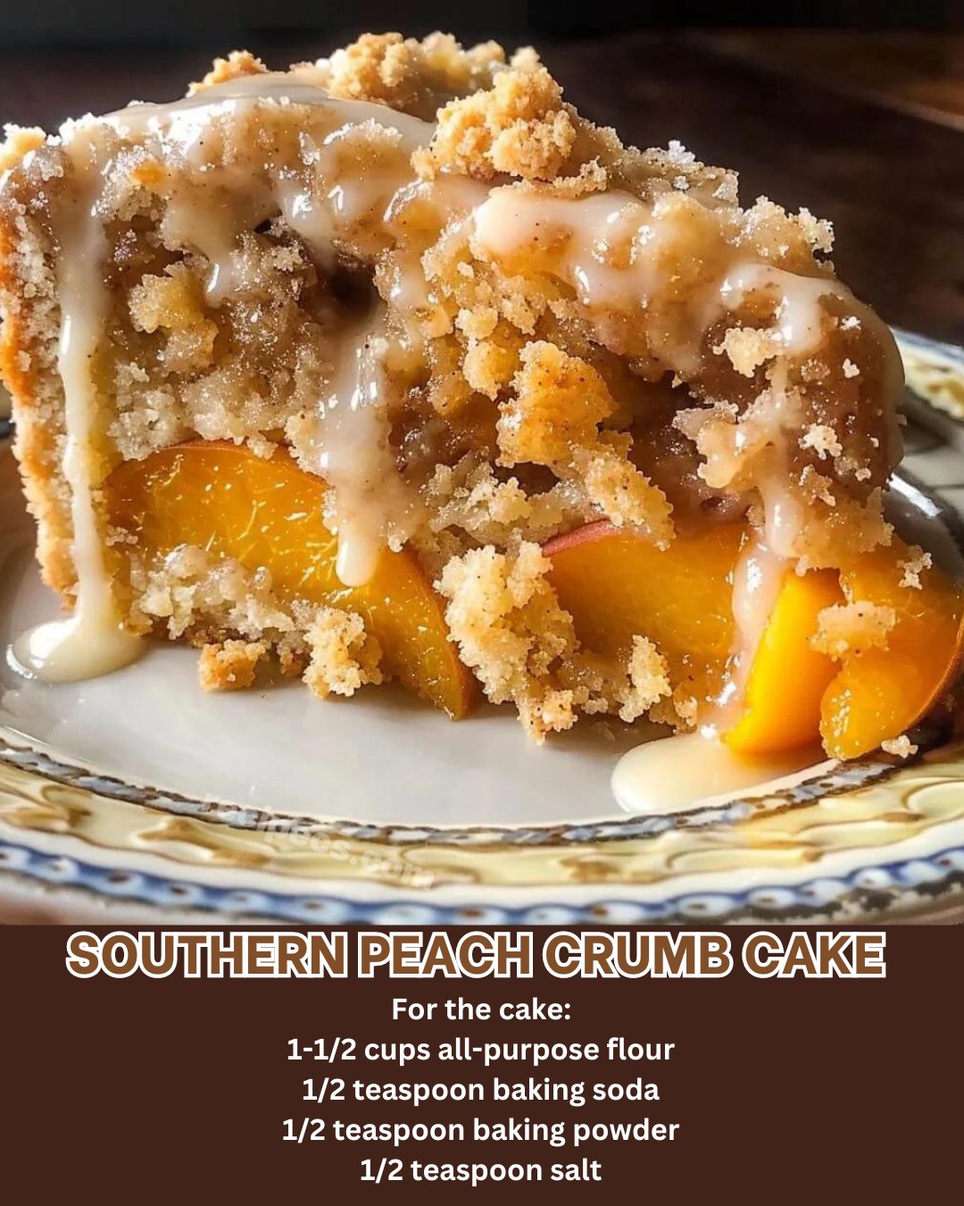 Southern Peach Crumb Cake