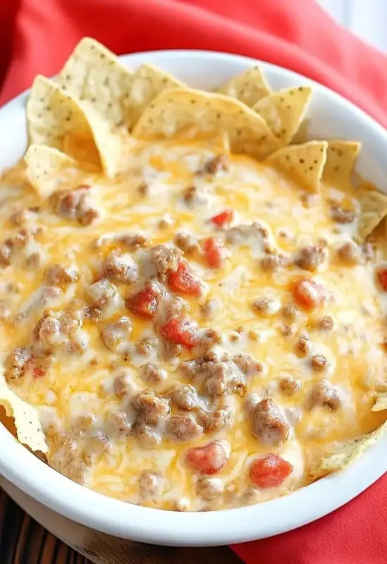 Spicy Sausage Cheese Dip