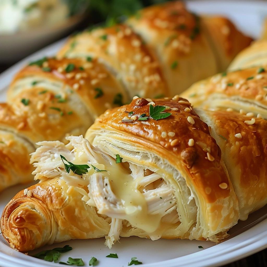 Chicken Stuffed Crescent Rolls