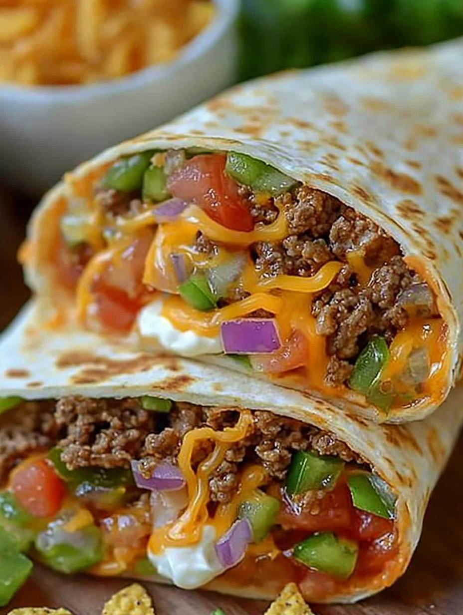 Nacho Cheese Beef Wrap