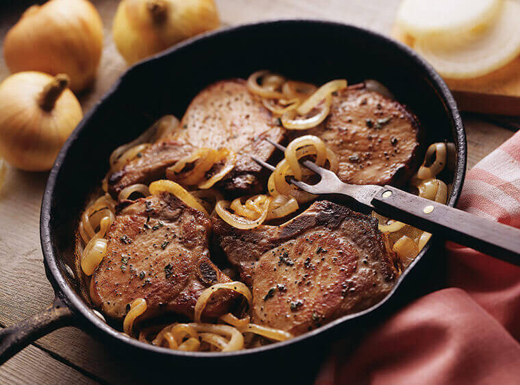 Caramelized Onion Pork Chops