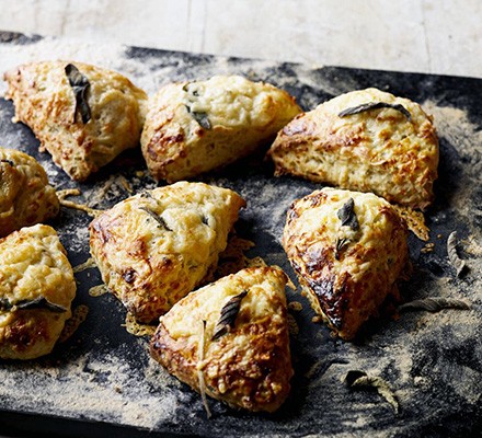 Easy Cheddar and Sage Scones